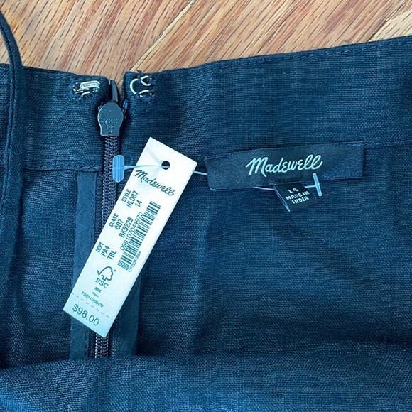 Madewell 100% Linen Goldie Mini Dress - Picture 3 of 11